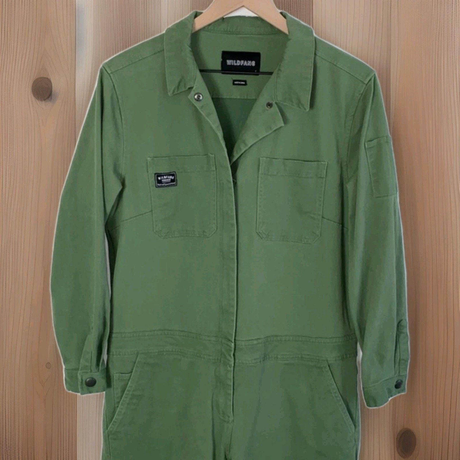 Wildfang Wildfang The Essential Brushed Coverall Cotton Stitches L Size 27" / US 4 / IT 40 - 8 Thumbnail