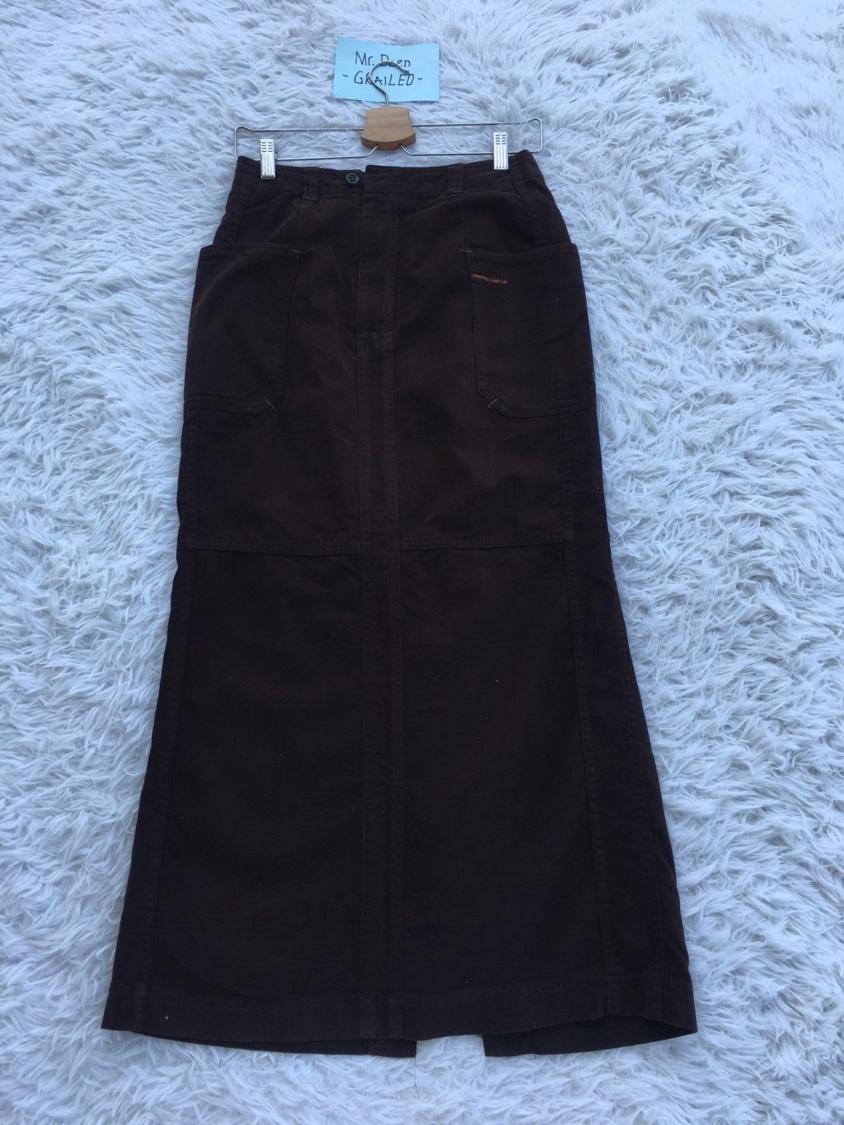 image of Hai Sporting Gear Velvet Maxi Skirt in Black, Women's (Size 27)