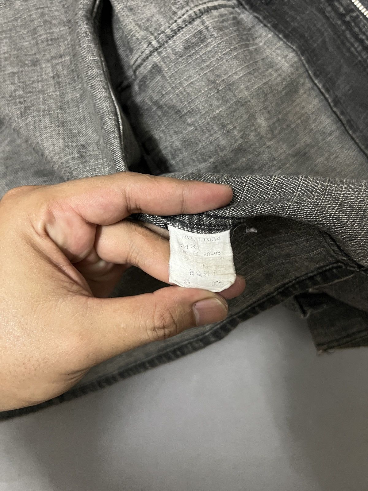Japanese Brand 632.Vintage NYLAUS faded black denim Jacket Size US M / EU 48-50 / 2 - 8 Thumbnail