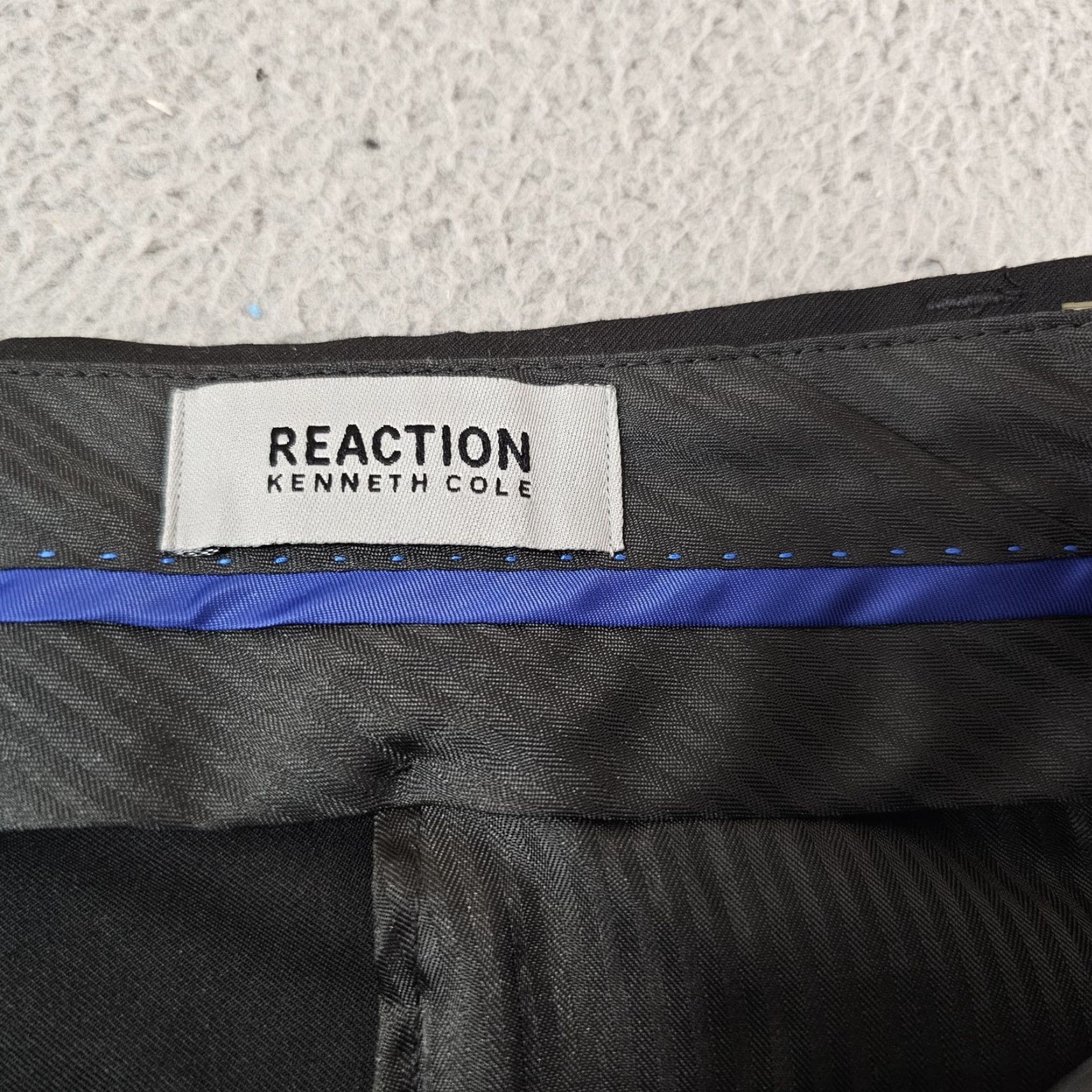 Kenneth Cole Kenneth Cole Reaction Pants Mens 40x32 Black Dress Slacks Flat Front Office Work Stretch Pockets Size US 40 / EU 56 - 3 Thumbnail