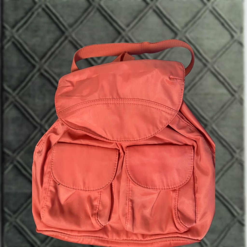 Vintage Deena & Ozzy Backpack Women Pink Front Pockets Magnetic Drawstring Bag Size ONE SIZE - 1 Thumbnail