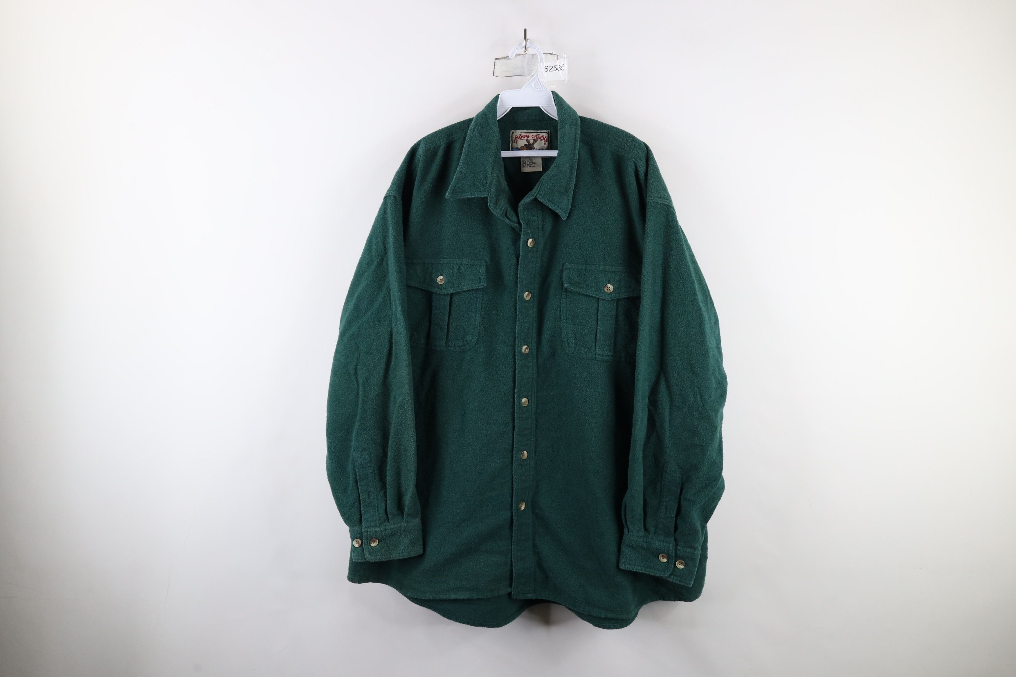 Vintage Vintage 90s Streetwear Heavyweight Chamois Button Shirt Size US XXL / EU 58 / 5 - 1 Thumbnail