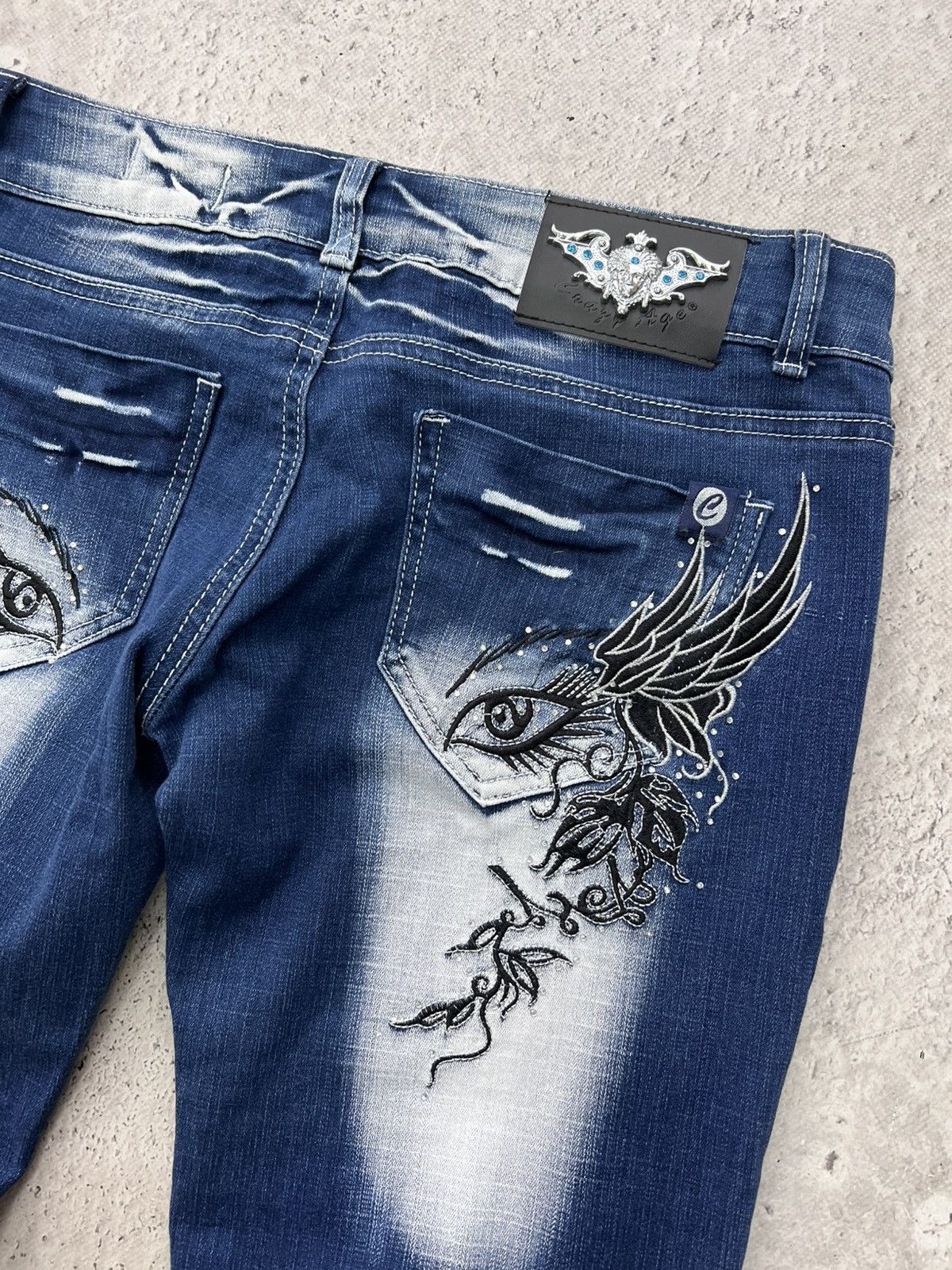 If Six Was Nine × Japanese Brand × Vintage Super Flared Jeans Vintage Japanese Jean distressed Size US 30 / EU 46 - 5 Thumbnail