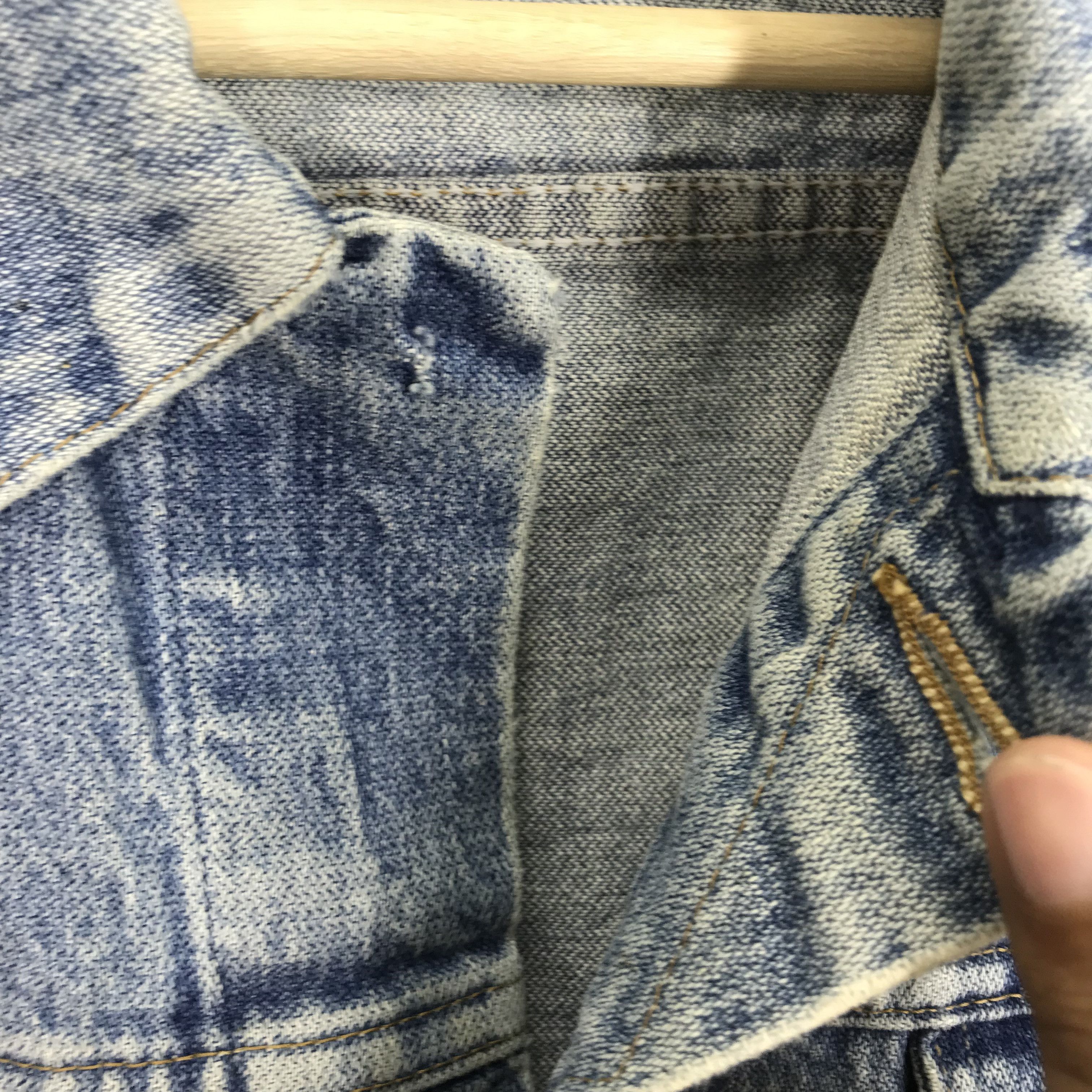 Vintage × Wrangler Vintage 90s Wrangler Stone Wash Denim Jeans Trucker Jacket Size US M / EU 48-50 / 2 - 6 Thumbnail