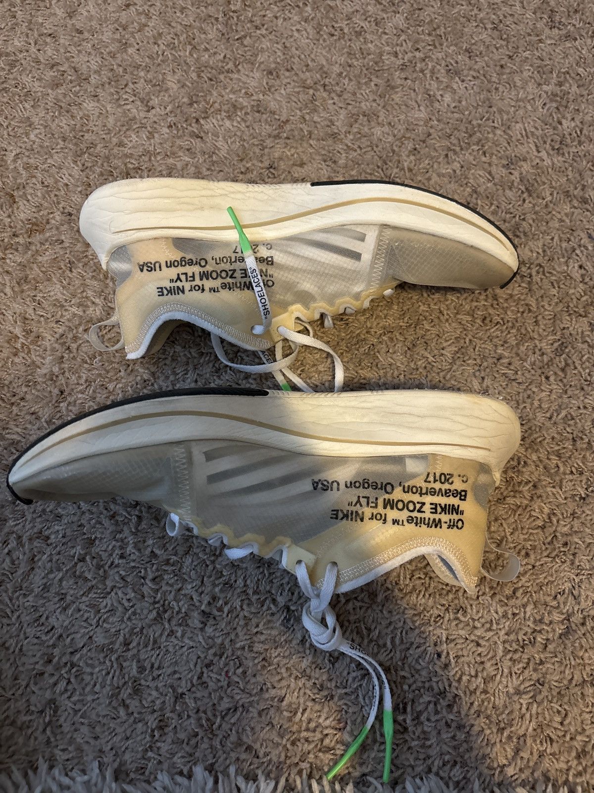 Nike × Off-White The 10 off white Nike zoom fly Size US 10.5 / EU 43-44 - 1 Thumbnail
