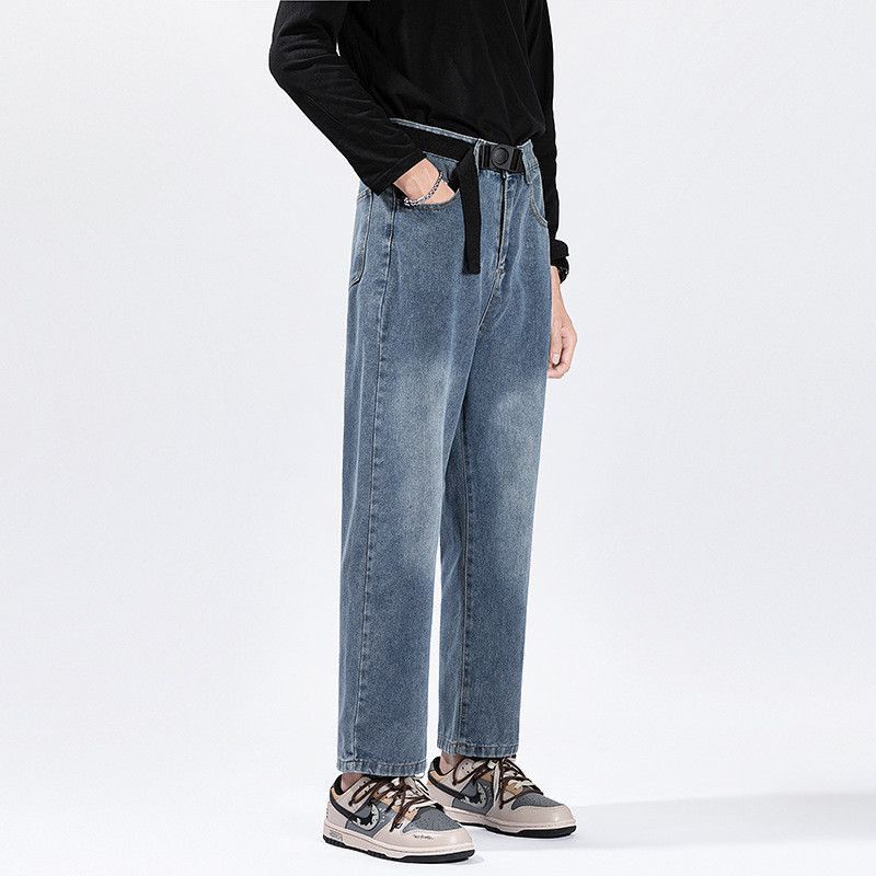 Japanese Brand Retro loose straight leg wide leg jeans Size US 32 / EU 48 - 4 Thumbnail