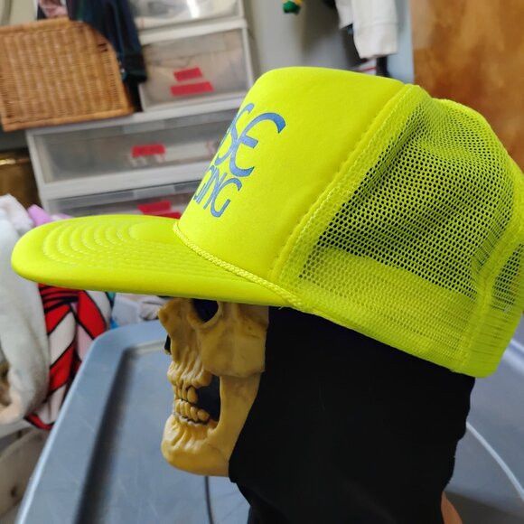 Other Deadstock Vintage Rose Logging Neon Snap Trucker Hat Cap Size ONE SIZE - 3 Thumbnail