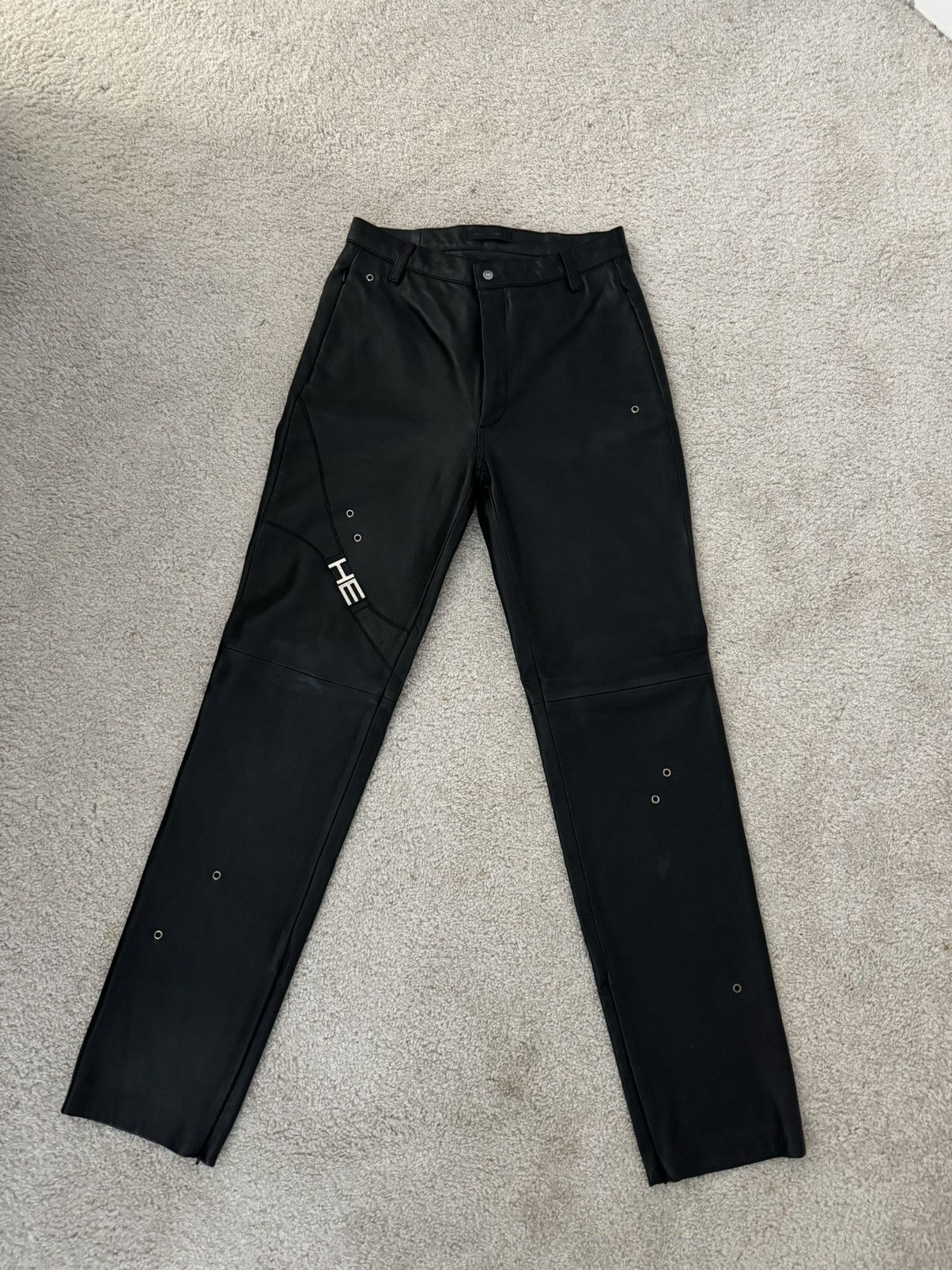 image of Heliot Emil Secluse Leather Pants in Black, Men's (Size 30)