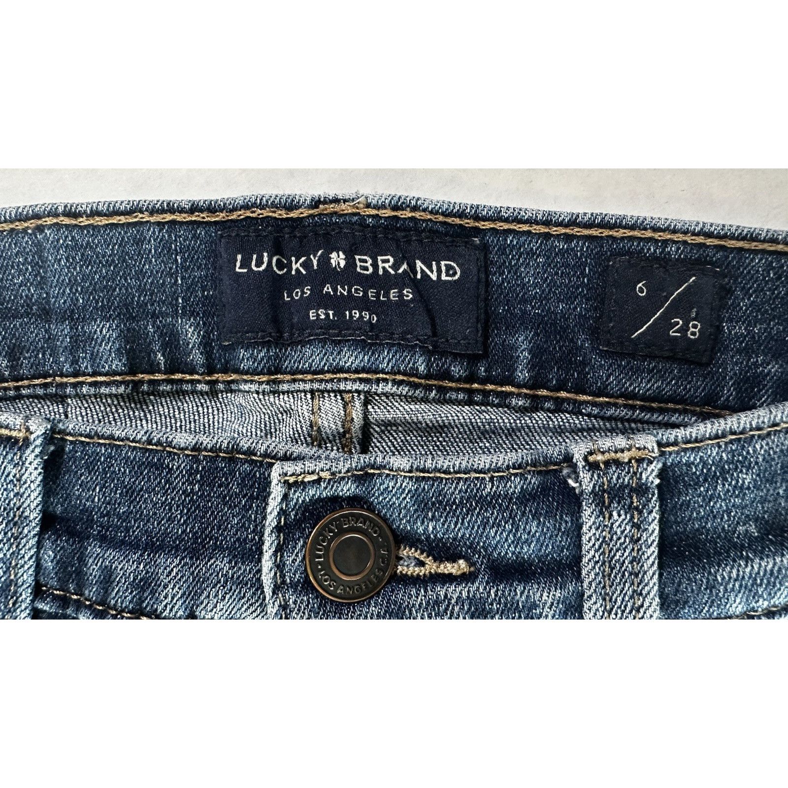 Lucky Brand Lucky Brand Jeans Mid Rise Crop AVA 6/28 Blue Streetwear Size 28" / US 6 / IT 42 - 2 Thumbnail