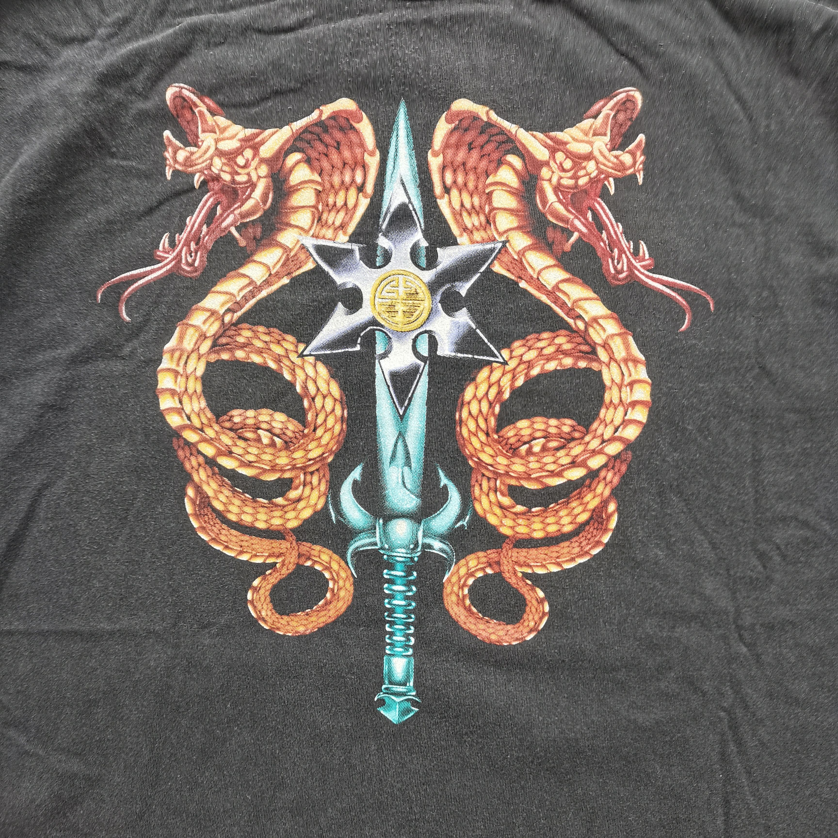 Vintage Send Offer🔥 Vintage CrosSkeys Dragon Black Tee Size US XXL / EU 58 / 5 - 2 Thumbnail
