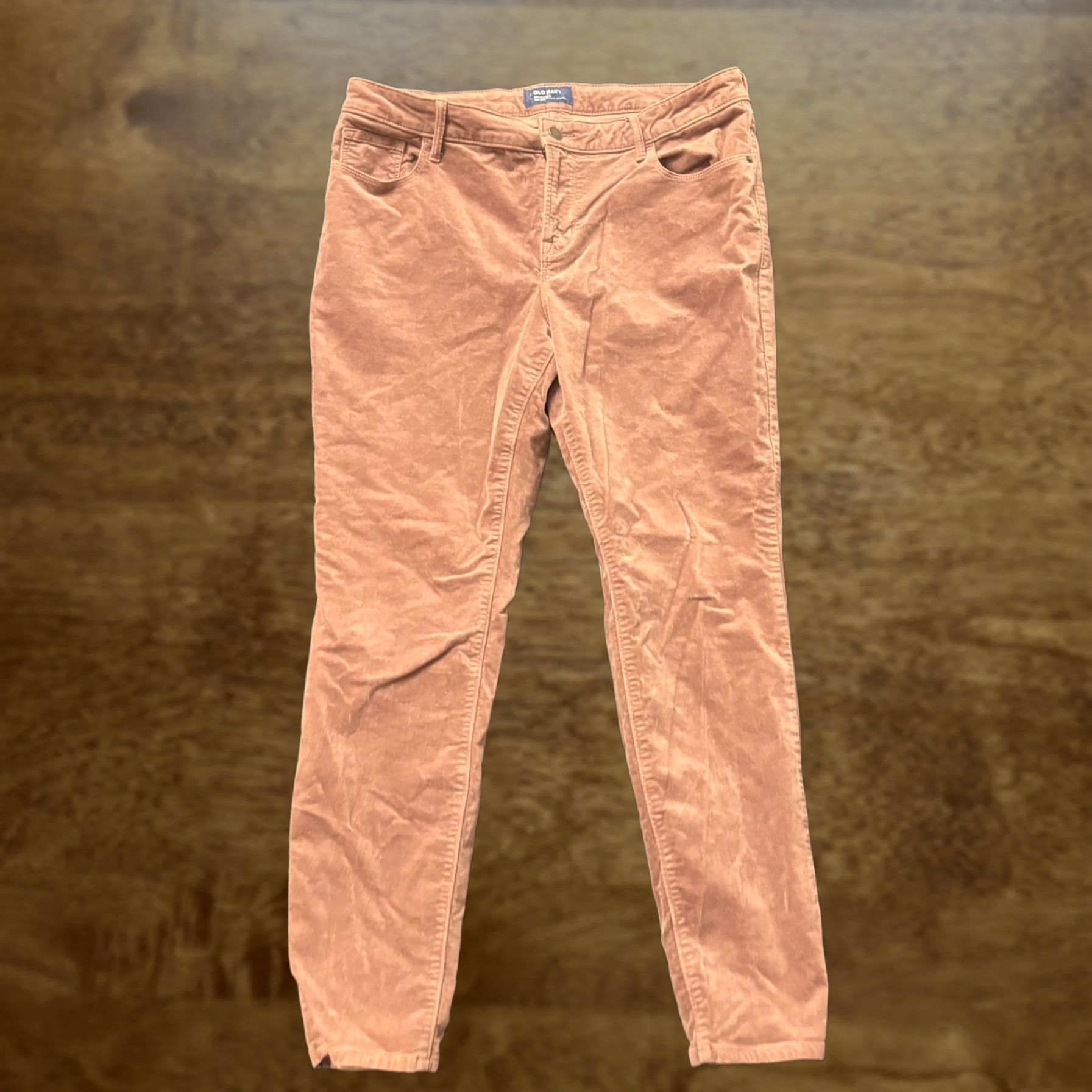 Old Navy Old Navy Rockstar Jeans Womens 14 Pink Mid Rise Skinny Stretch Corduroy Pants Size 36" / US 14 / IT 50 - 1 Thumbnail
