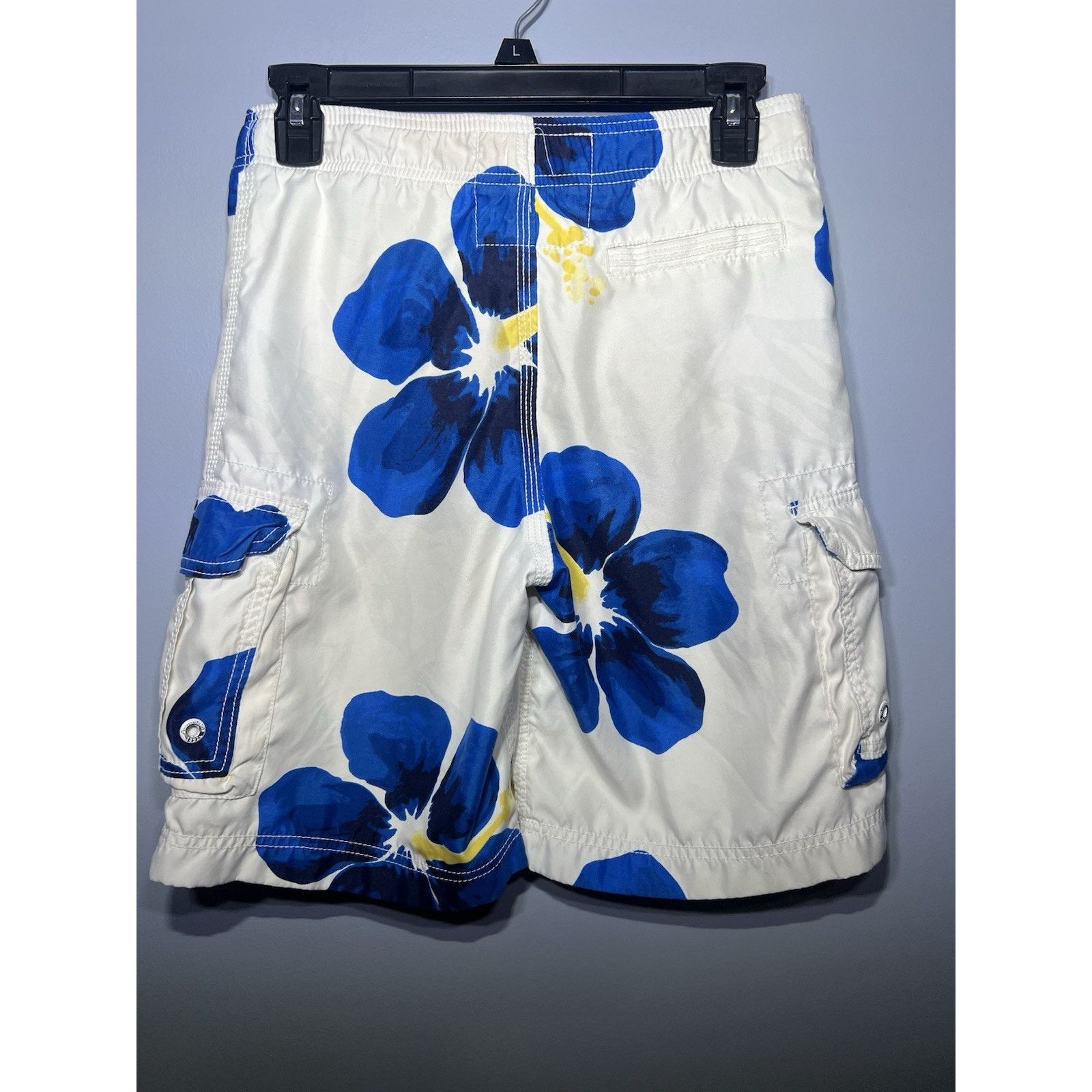 Abercrombie & Fitch abercrombie fitch swim trunks Trunks Blue White Sz M Pockets Size US 30 / EU 46 - 3 Thumbnail