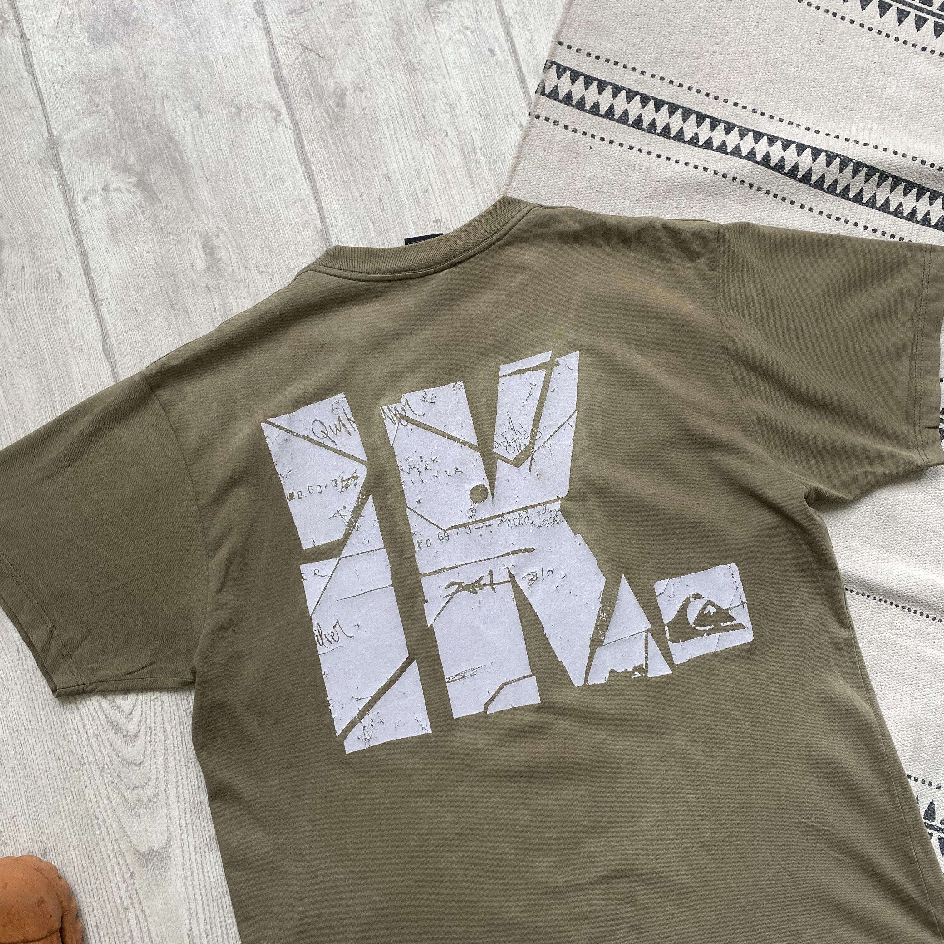 Quiksilver 🦏 Vintage 90s Faded Quiksilver tee big logo Skster Surfer Size US M / EU 48-50 / 2 - 9 Thumbnail