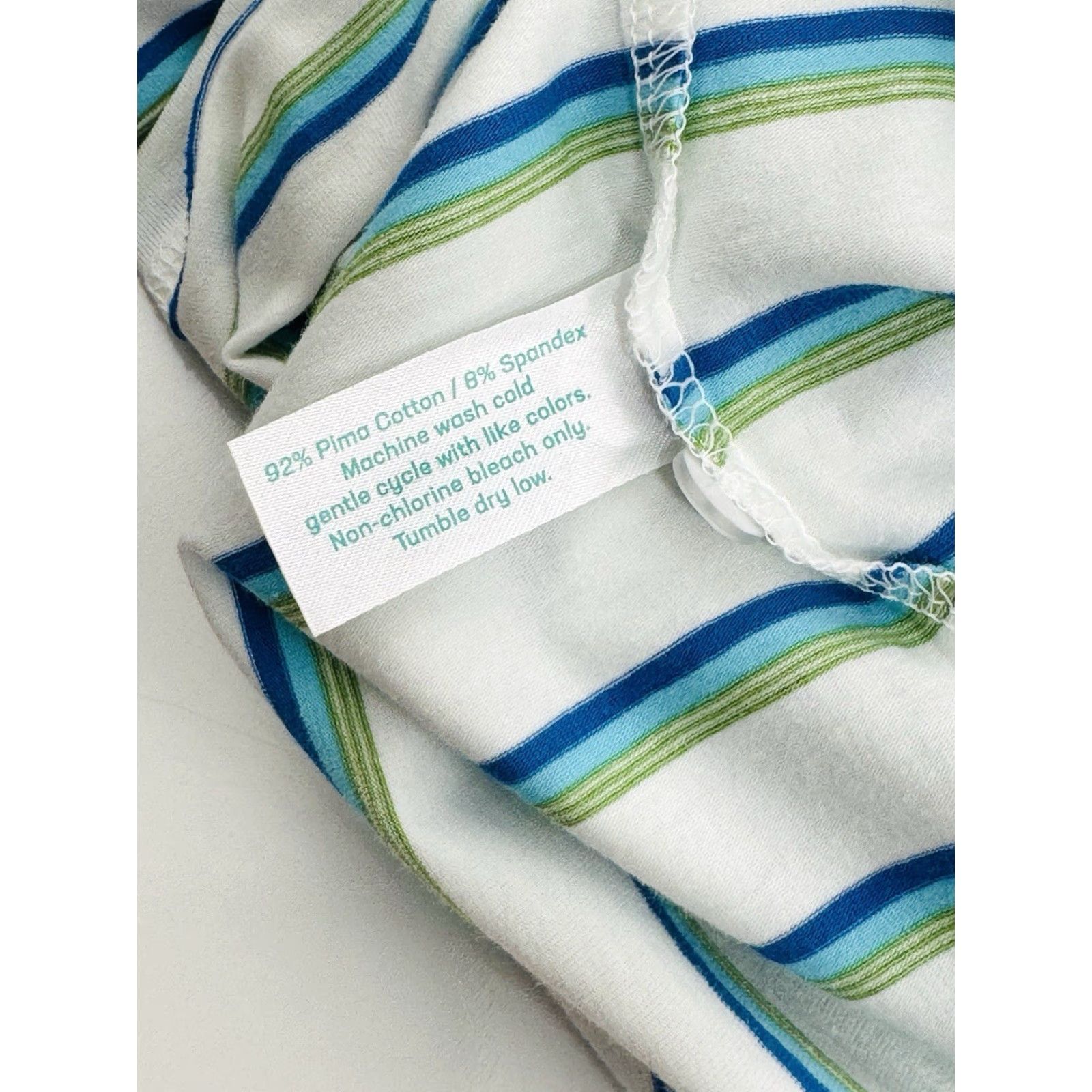 Vintage Criquet Polo Shirt Striped Embroidered Logo Slim XXL Men Regular Cotton Pullover Short Sleeve White / Green / Blue CQ12 Size US XXL / EU 58 / 5 - 7 Thumbnail