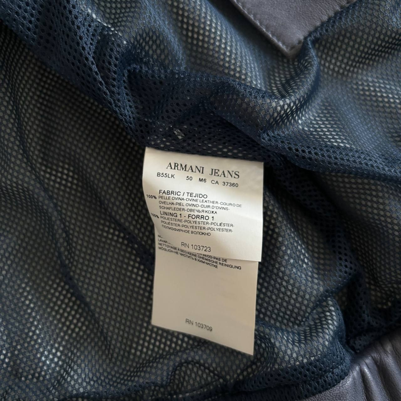Armani Vintage Armani Leather Biker Jacket Size US XL / EU 56 / 4 - 11 Thumbnail