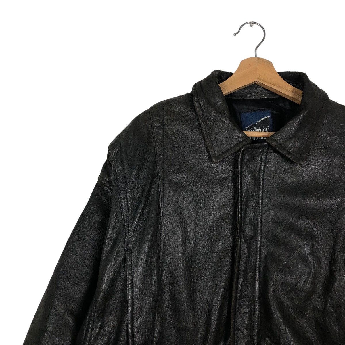 Genuine Leather 🔥90’s Vintage Bomber Genuine Leather Jacket Robert Comstock Size US L / EU 52-54 / 3 - 6 Thumbnail