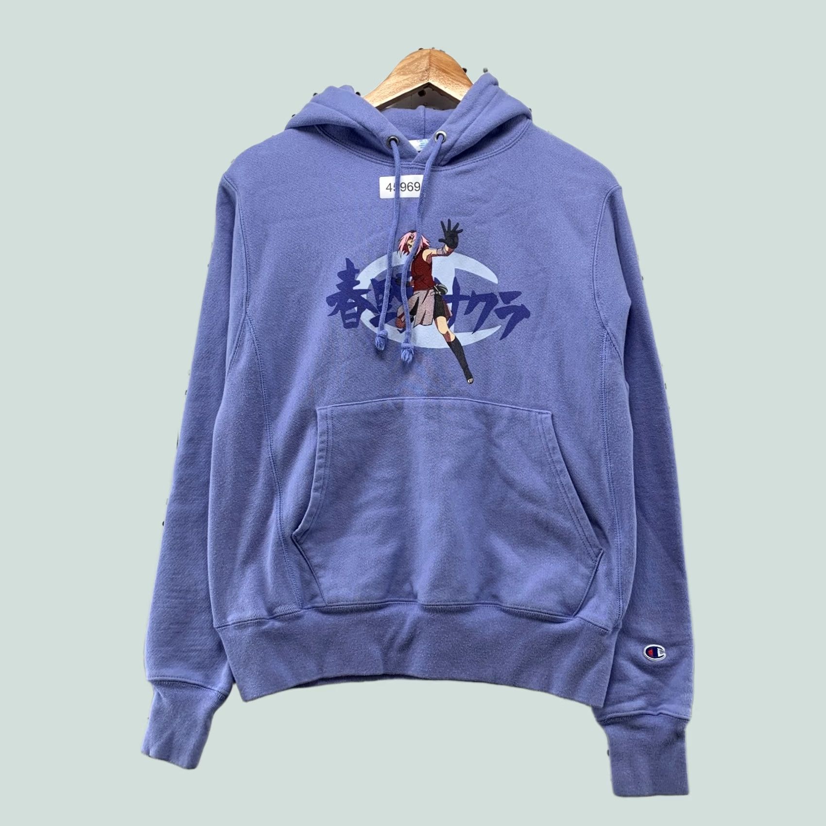 Champion Naruto Champion Hoodie Sweatshirt Mens Small Purple Anime Heavyweight Hooded Size US S / EU 44-46 / 1 - 1 Thumbnail