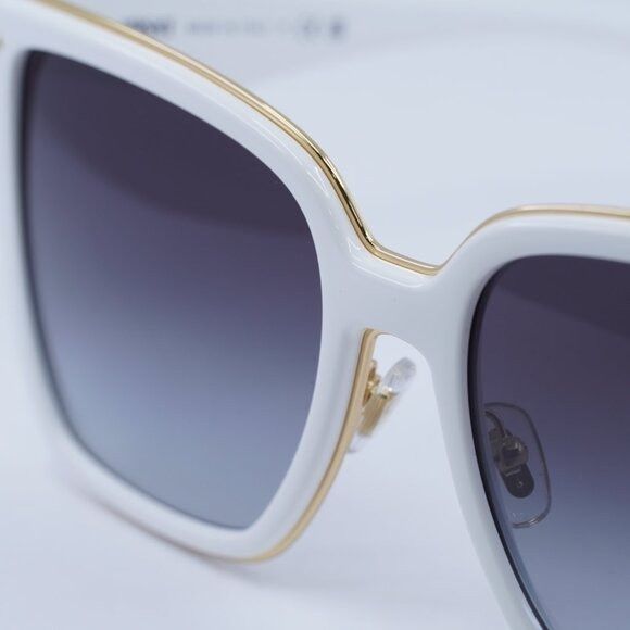 Versace Versace VE2278D 314/8G Sunglasses White Square Frame, Grey L Size ONE SIZE - 4 Thumbnail