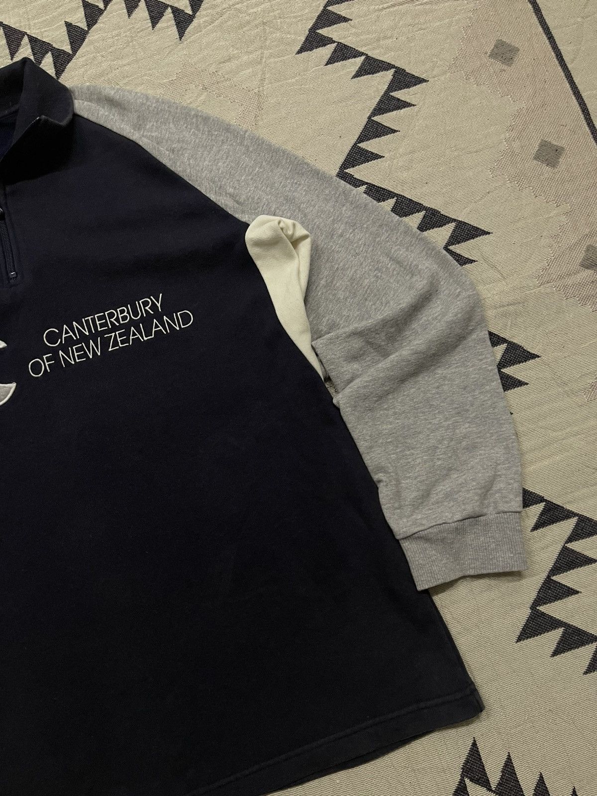 Canterbury of New Zealand CANTERBURY OF NEW ZEALAND EMBROIDERED HALF ZIPPER SWEATER Size US L / EU 52-54 / 3 - 5 Thumbnail