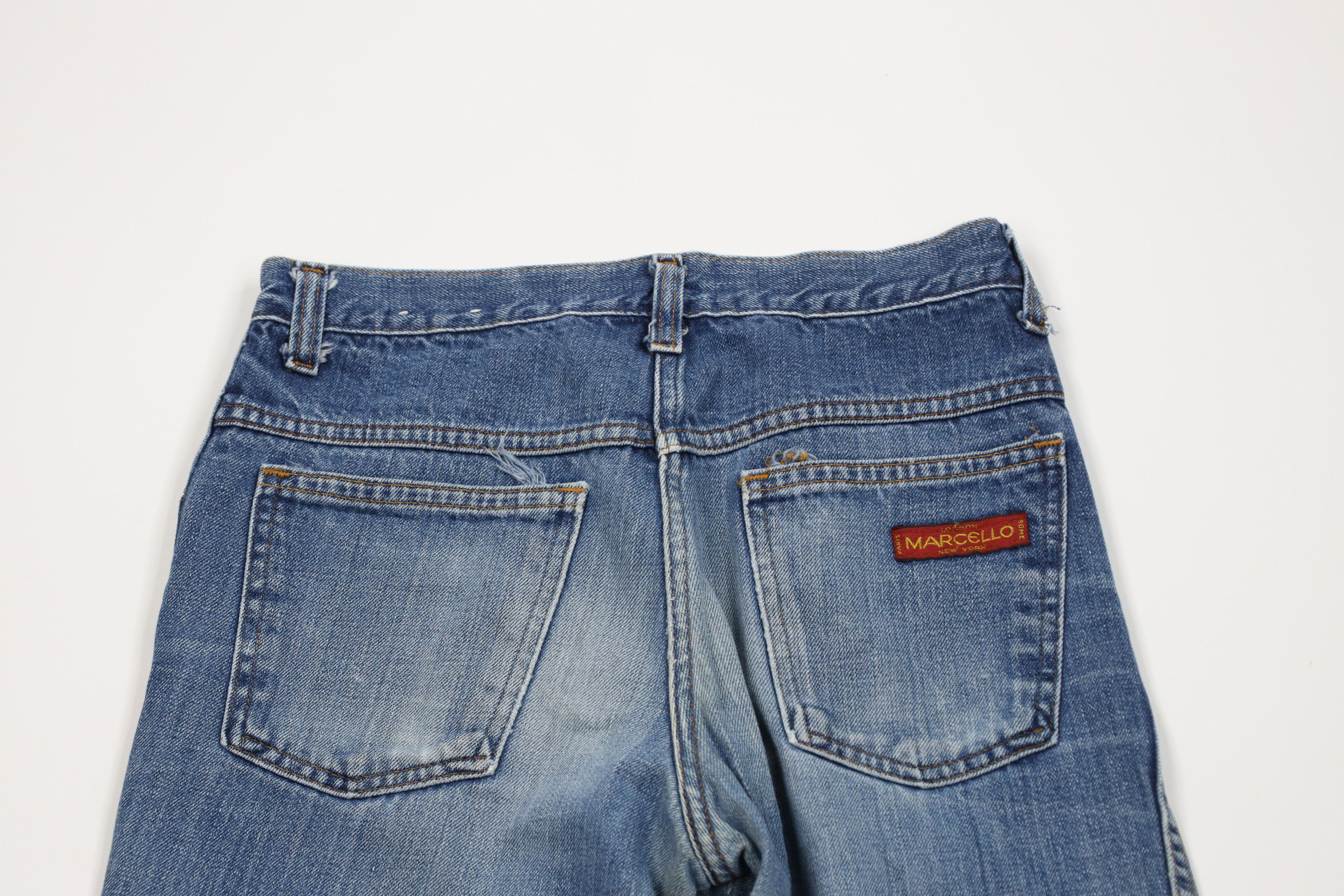 Vintage Vintage 70s Streetwear Straight Leg Denim Jeans Blue Cotton Size 27" / US 4 / IT 40 - 12 Thumbnail