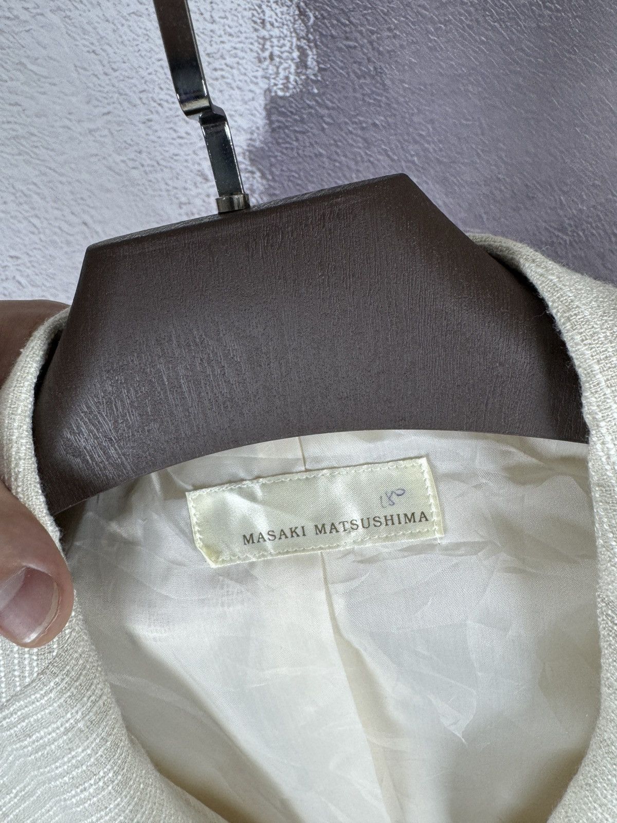 Japanese Brand × Masaki Matsushima Masaki Matsushima ivory striped blazer jacket size 11AR Size S / US 4 / IT 40 - 8 Thumbnail