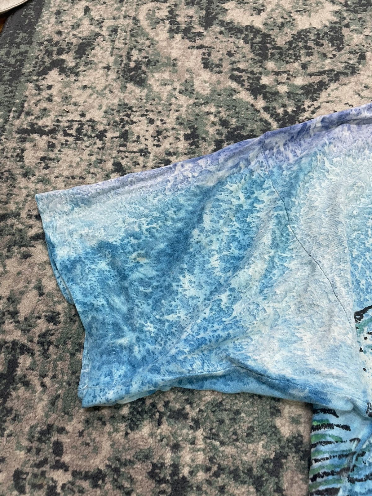 Band Tees Vintage 90’s Bear x Fish Overprint Tie Dye T Shirt Size US XL / EU 56 / 4 - 11 Thumbnail