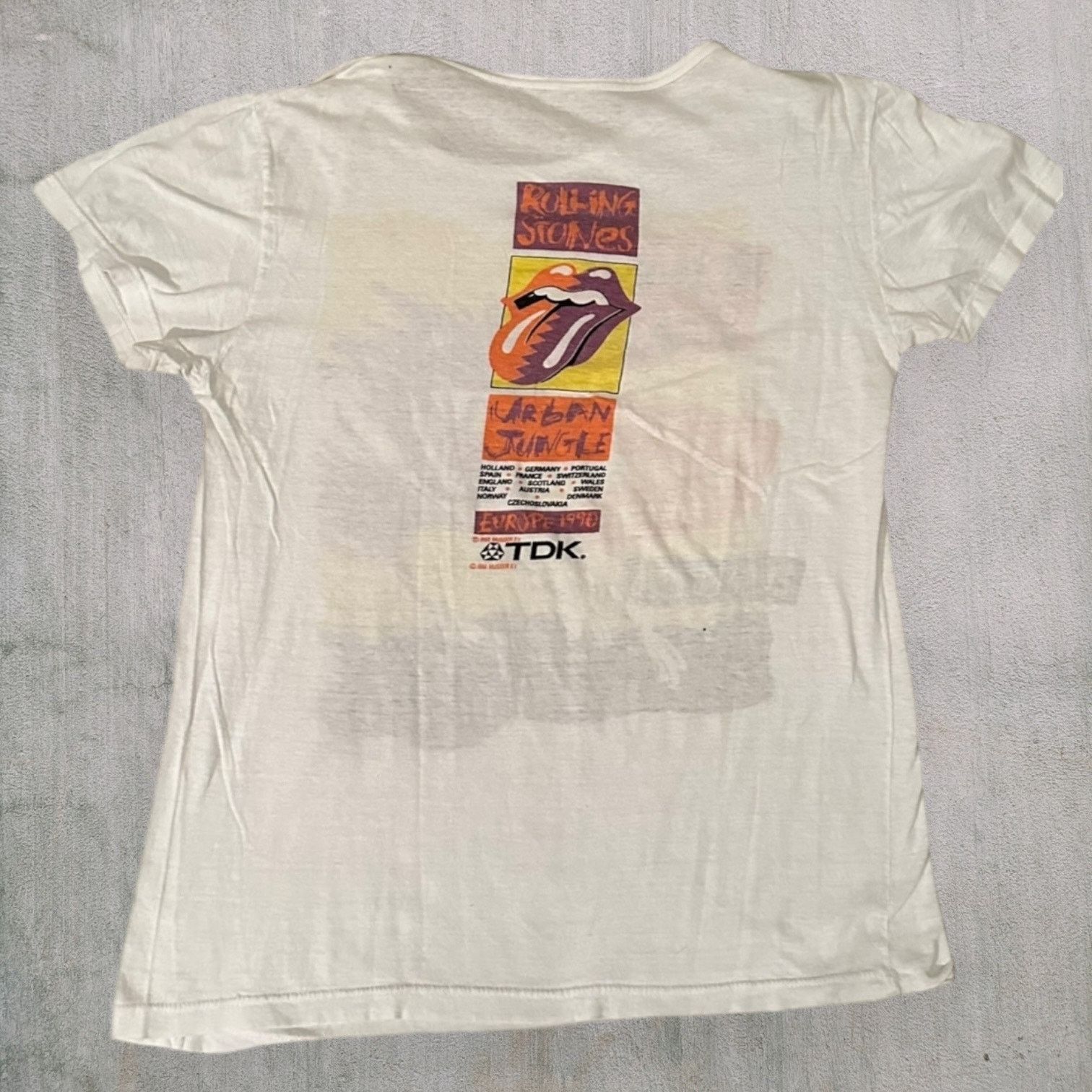 Other 1990 Rolling Stones paper thin Europe tour tee Size US M / EU 48-50 / 2 - 2 Thumbnail