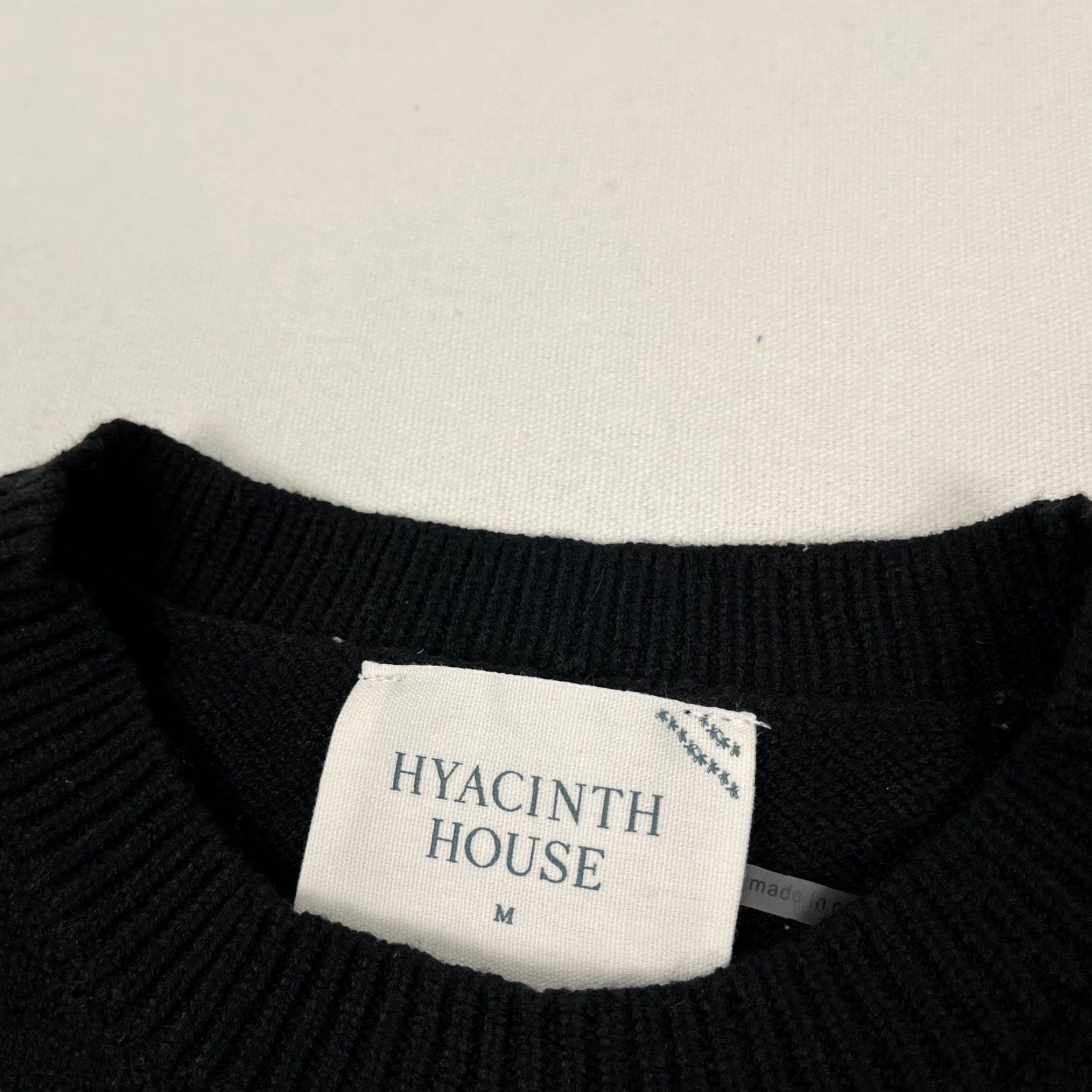 Vintage Hyacinth House Londyn Lace Sweater Women M Black Crewneck Pullover Knit Regular Long Sleeve Casual Workwear NEW Size M / US 6-8 / IT 42-44 - 4 Thumbnail