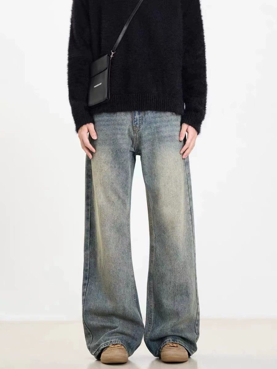 Jean American washed distressed vintage bootcut jeans Size US 32 / EU 48 - 3 Thumbnail