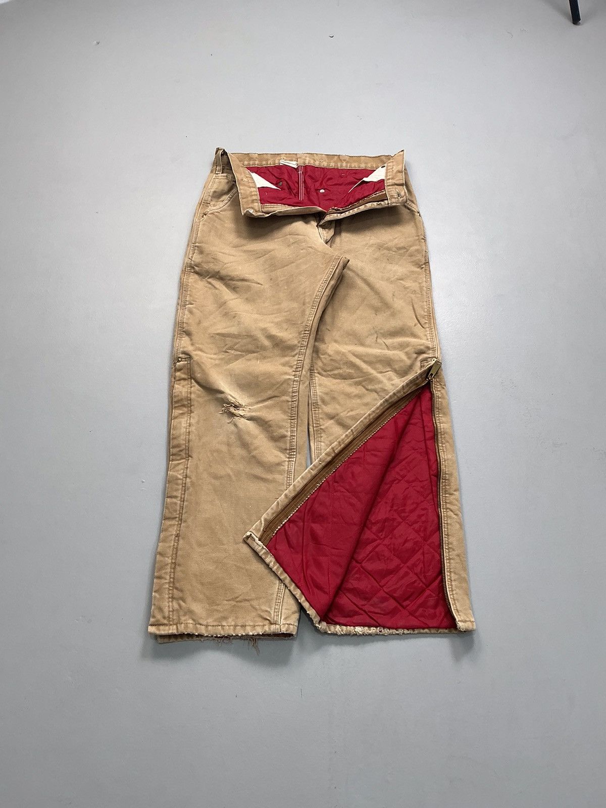 Carhartt Vintage Carhartt B10 BRN quintet line carpenter workwear Size US 32 / EU 48 - 1 Thumbnail