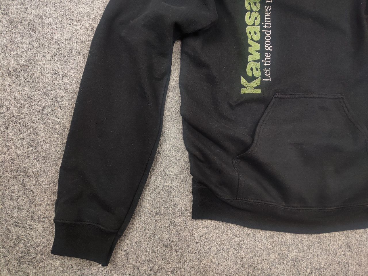 Vintage Kawasaki Fox Racing nobody's Logo Black Faded Hoodie Vintage Size US S / EU 44-46 / 1 - 9 Thumbnail