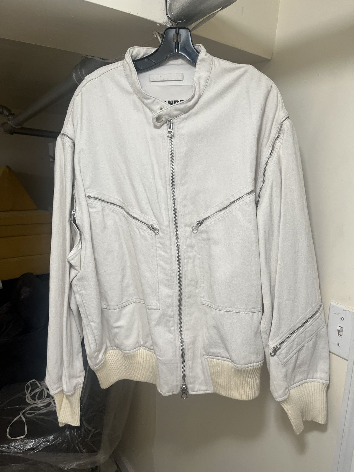 Jil Sander Jil Sander Men’s Multi-Zip Flight Jacket Sz 52 Size US L / EU 52-54 / 3 - 1 Thumbnail