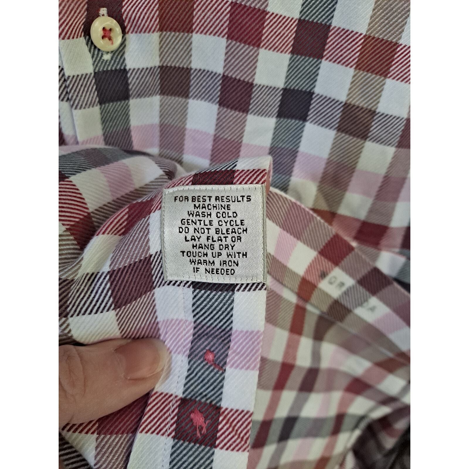 Peter Millar Peter Millar 100% Cotton Plaid Flannel Button Up Shirt Size Size US L / EU 52-54 / 3 - 5 Thumbnail