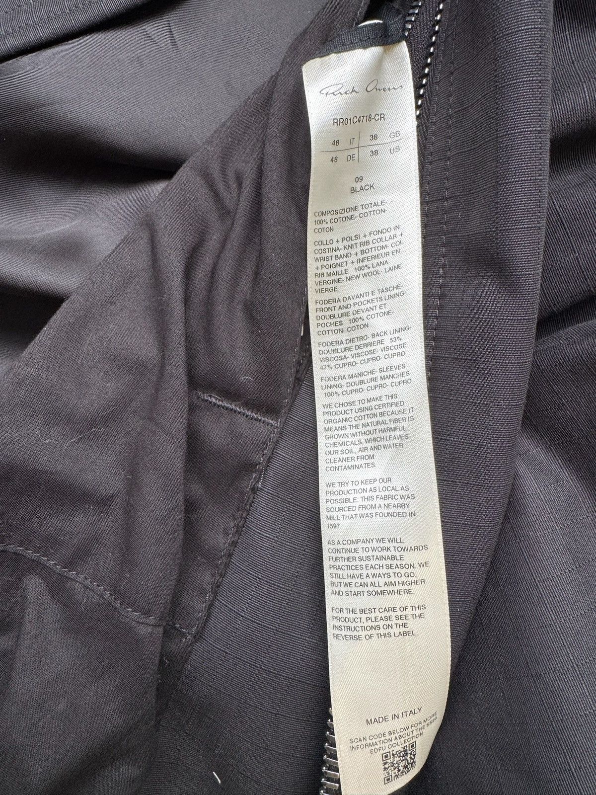 Rick Owens Rick Owens Tec Bomber Size US M / EU 48-50 / 2 - 4 Thumbnail