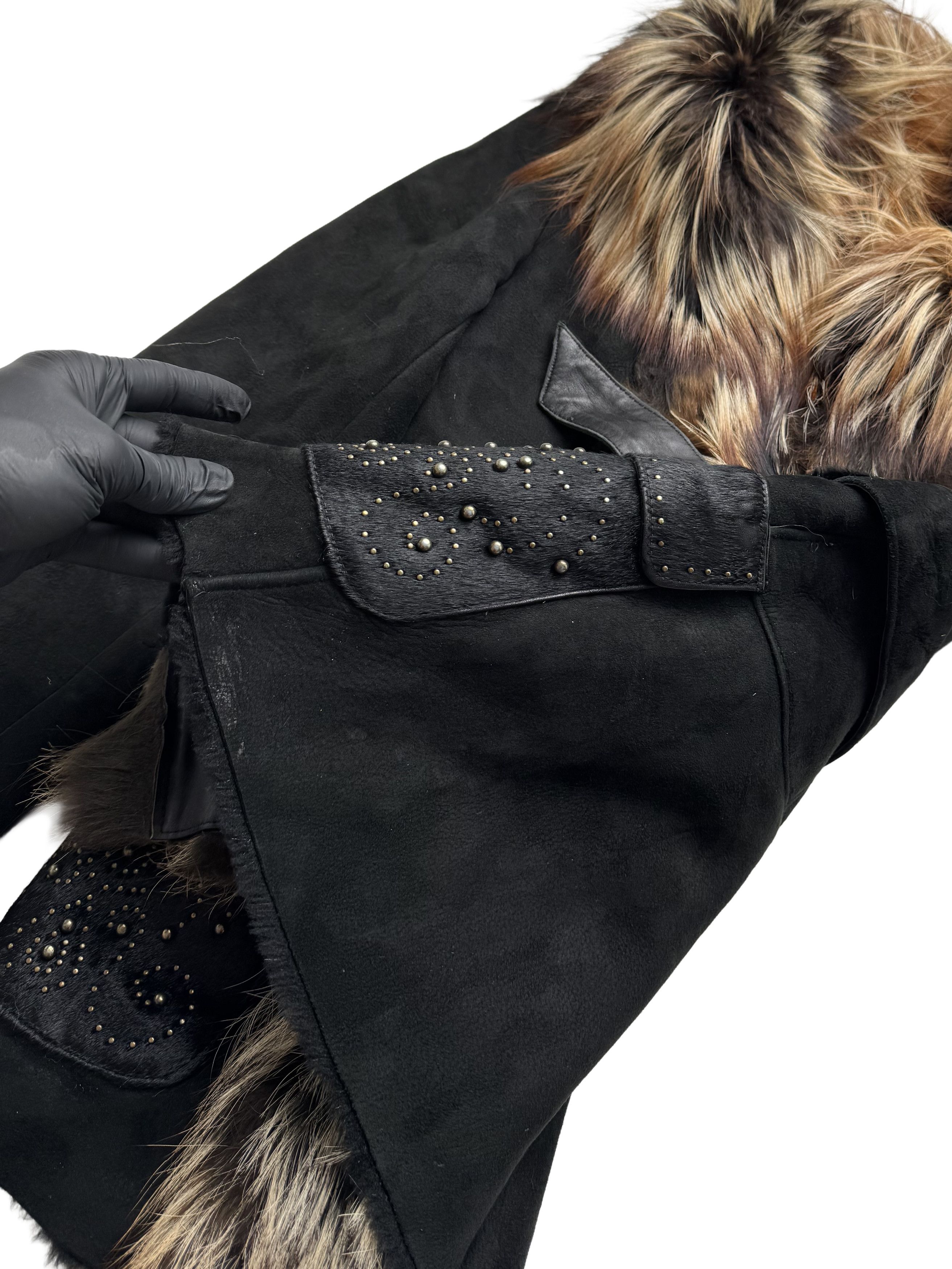 Japanese Brand Vintage Real Sheepskin Coat With Real Fur Details Size S / US 4 / IT 40 - 9 Thumbnail