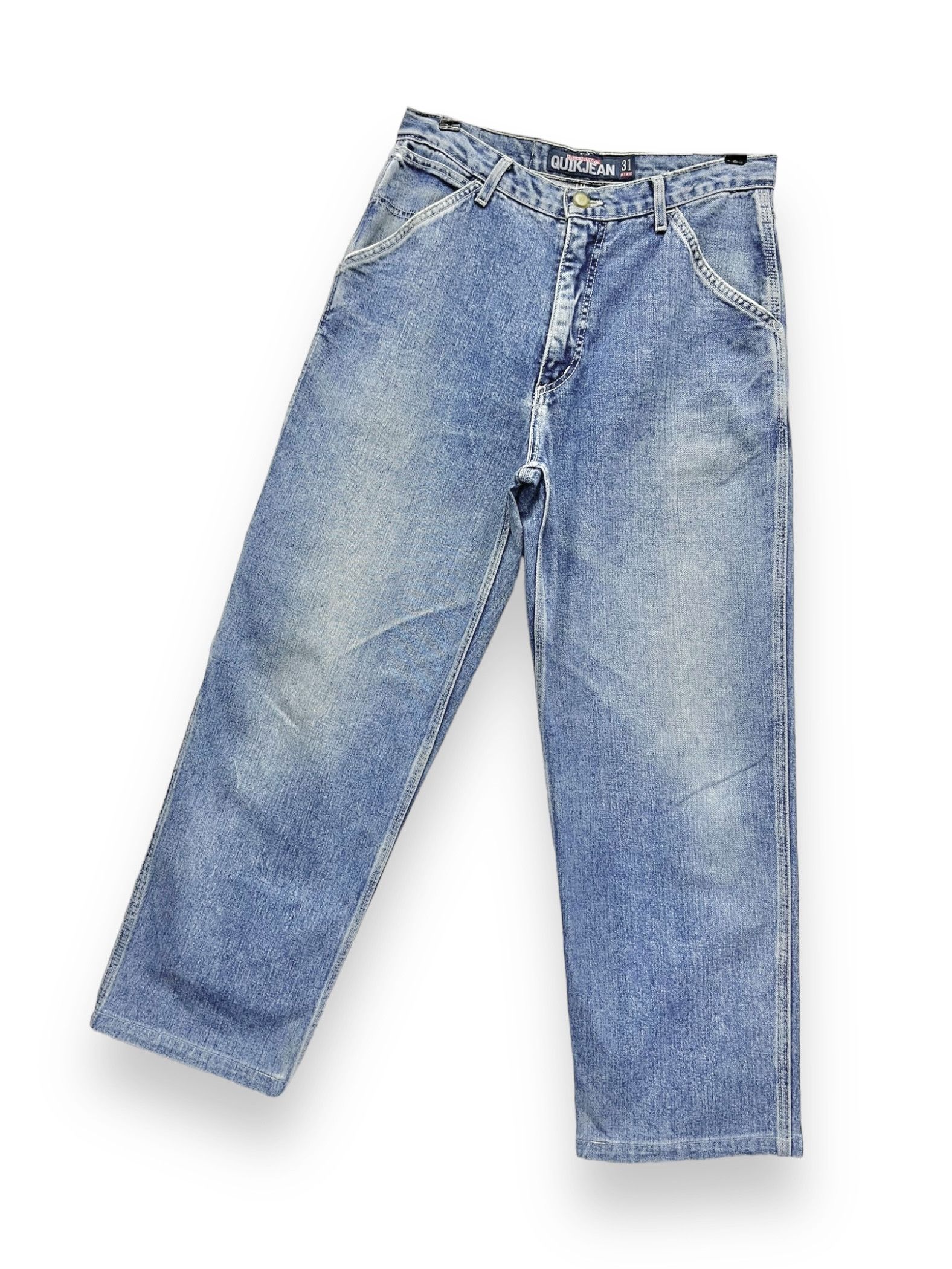 Quiksilver × Vintage 🌊Vintage 90’s QUIKSILVER Carpenter Relaxed Fit Baggy Denim Size US 30 / EU 46 - 4 Thumbnail