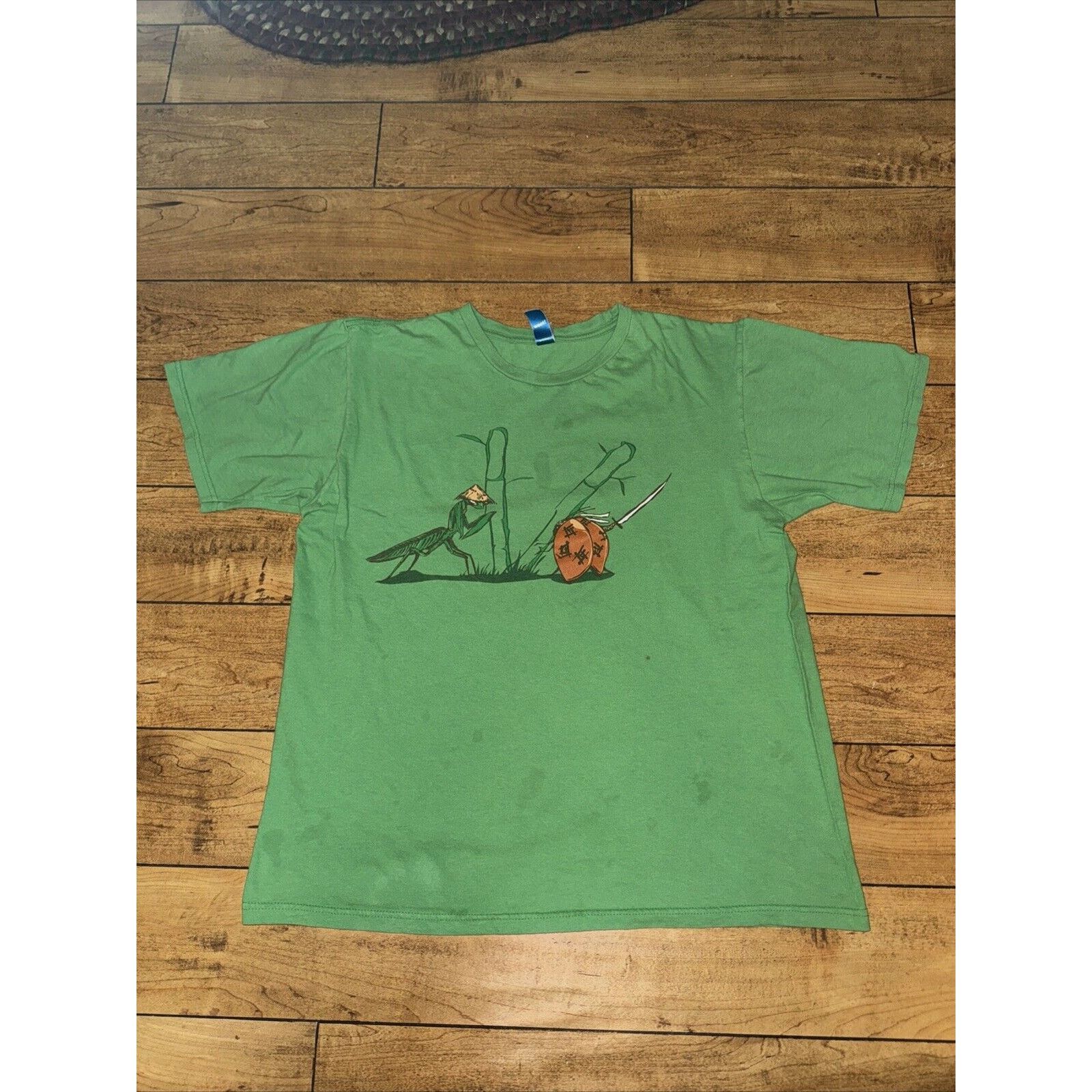The Mountain × Vintage Praying Mantis Lady Bug Samaria T-Shirt Green Large 20x24.5 Size US L / EU 52-54 / 3 - 1 Thumbnail