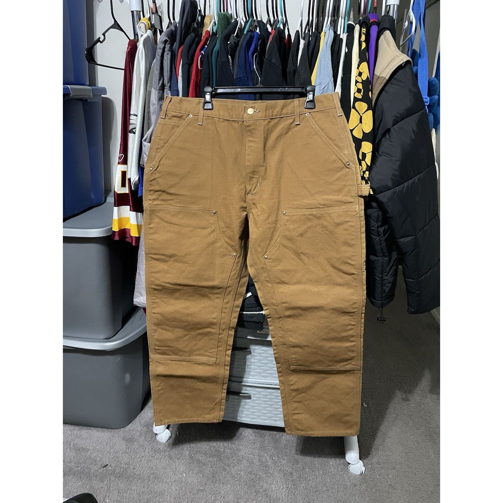 Carhartt Size 38x30- Vintage Carhartt Loose Original Fit Double Knee Size US 38 / EU 54 - 1 Thumbnail