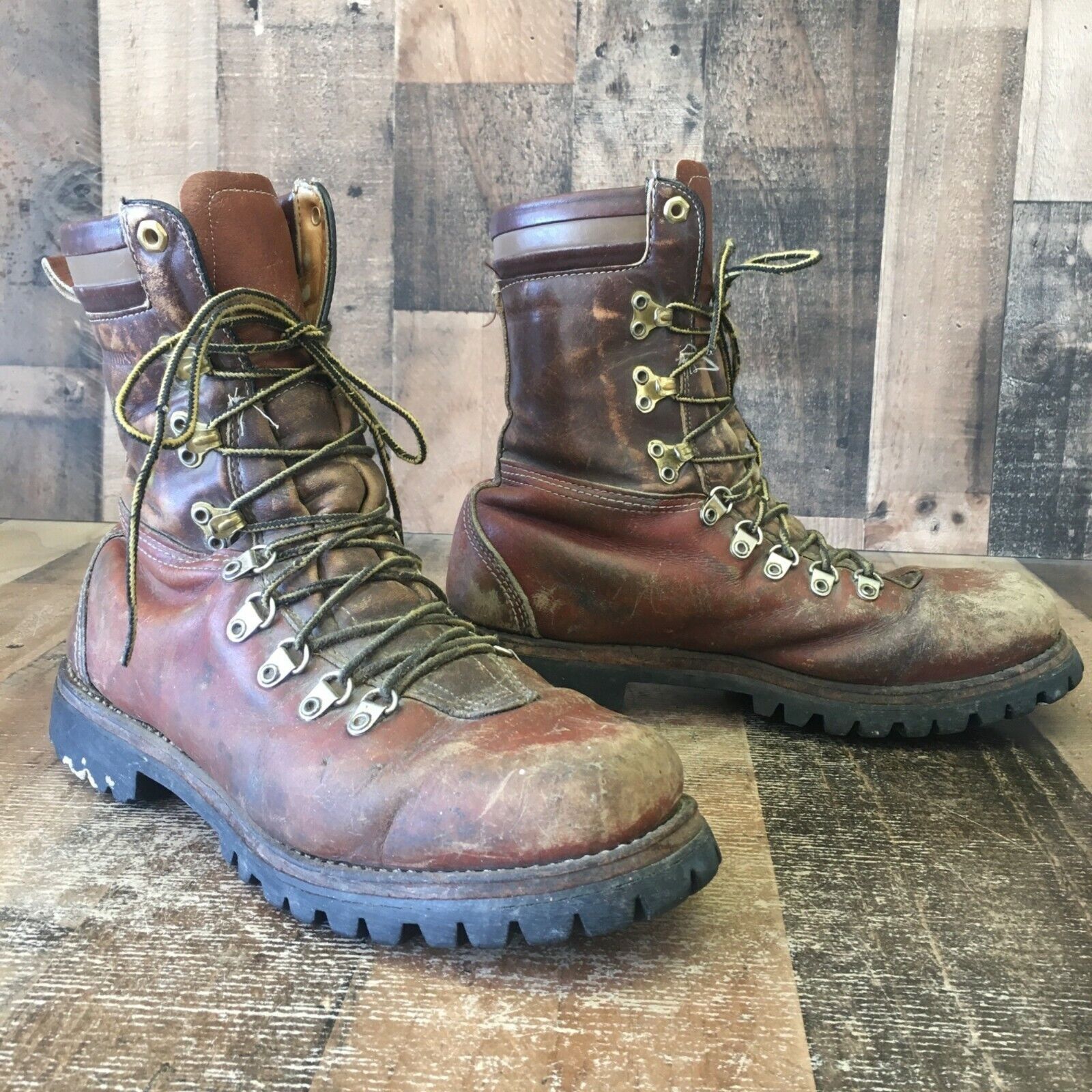 image of Herman Vintage Survivors Boots Mens 10 M in Brown