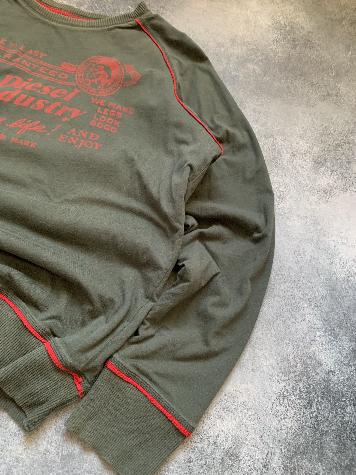 Designer × Japanese Brand × Vintage Diesel vintage y2k sweatshirt Size US XL / EU 56 / 4 - 3 Thumbnail