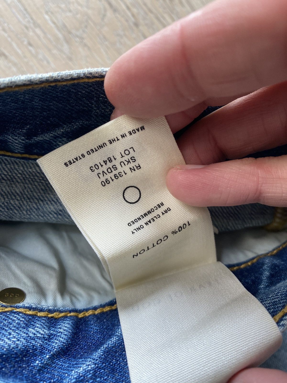 Fear of God $895 FEAR OF GOD INDIGO VINTAGE WASH SELVEDGE DENIM JEANS Size US 31 - 6 Thumbnail