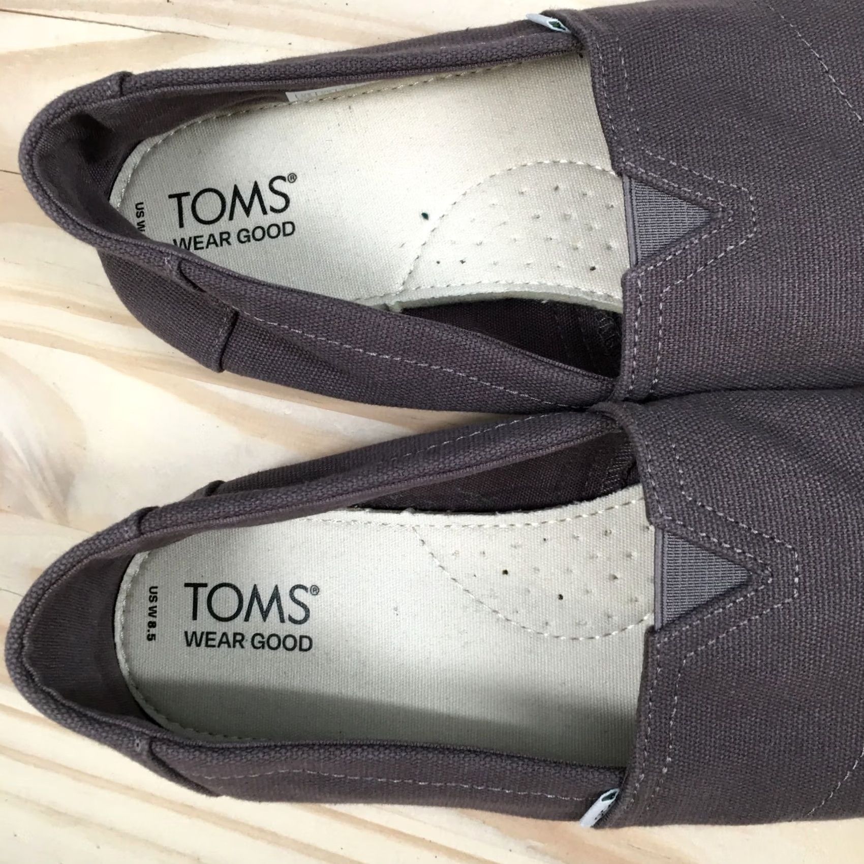 Toms TOMS Alpargata Classic Slip-On Brown Casual Womens 8.5 Closed Toe Low Top Canvas Shoes Size M / US 6-8 / IT 42-44 - 7 Thumbnail