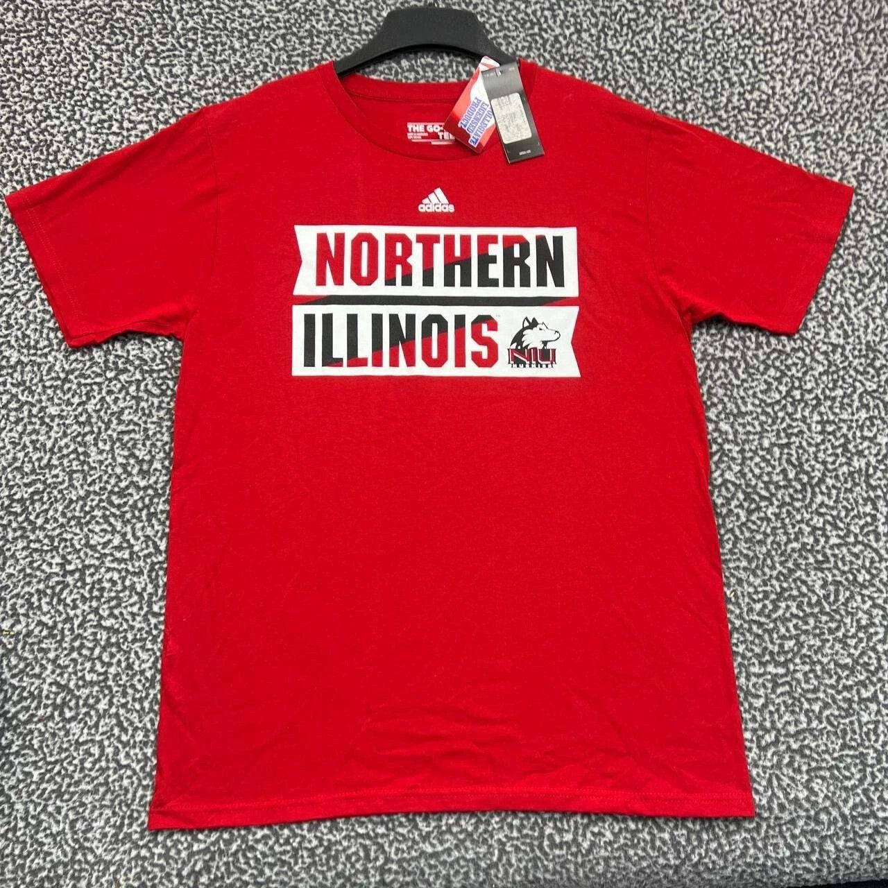 Adidas Northern Illinois Huskies Shirt Men Short Sleeve Cotton L Size US L / EU 52-54 / 3 - 1 Thumbnail
