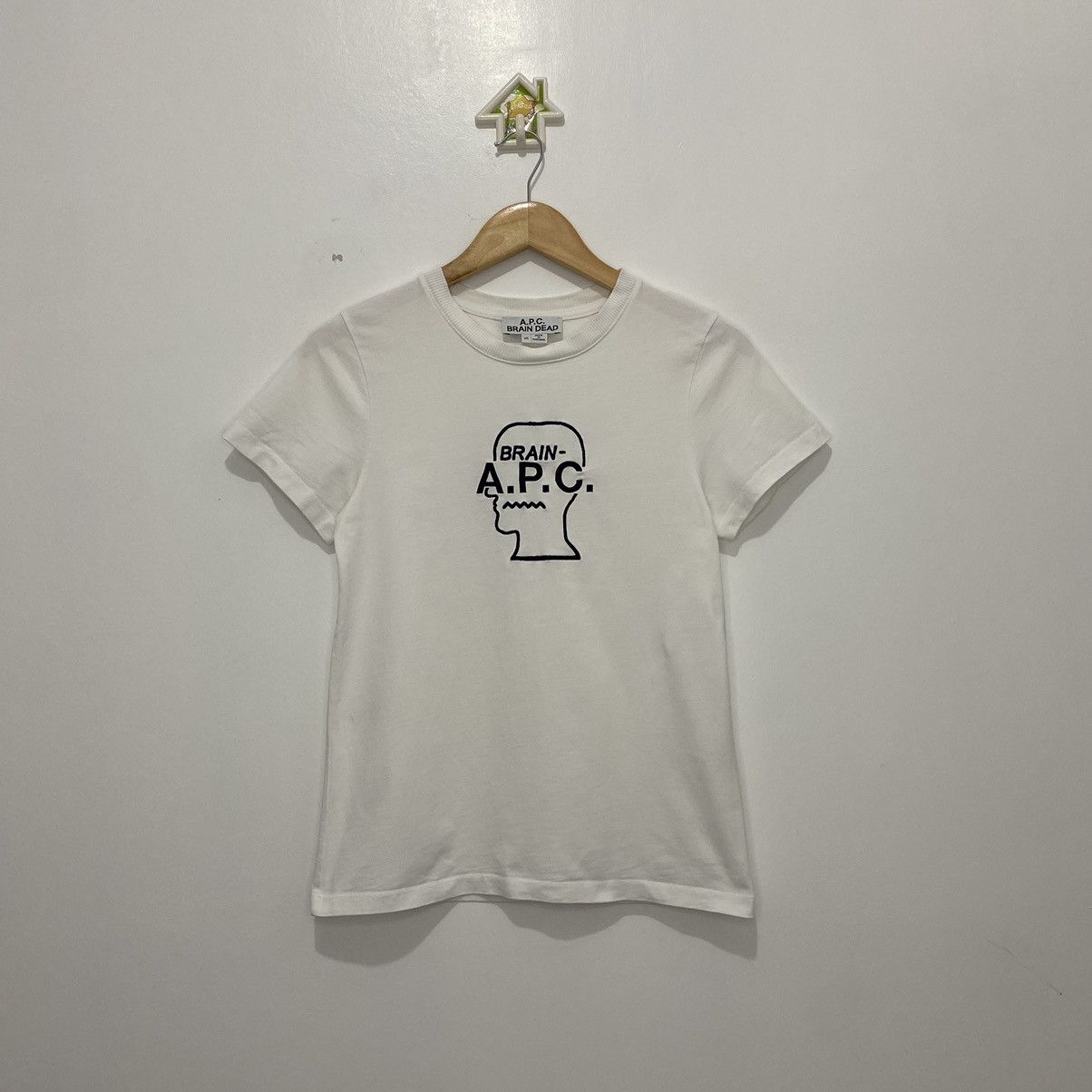 image of A P C x Brain Dead Spooky Tee in White, Women's (Size XS)