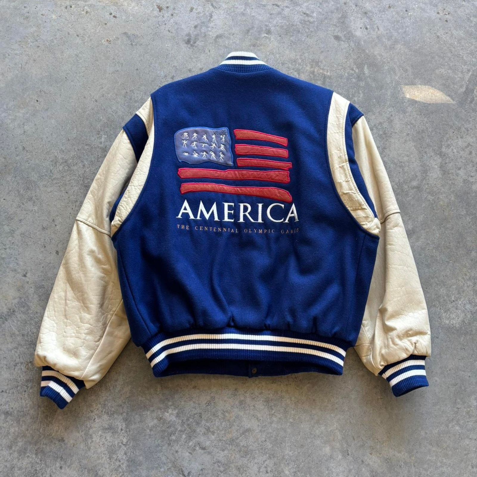 90s Olympics Wool Varsity Jacket