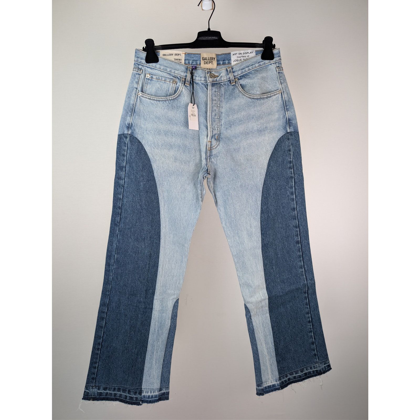 Gallery Dept. o1rshd1 Size: 34W x 32L / La Flare Denim Jeans Indigo Blue Size US 34 / EU 50 - 9 Thumbnail