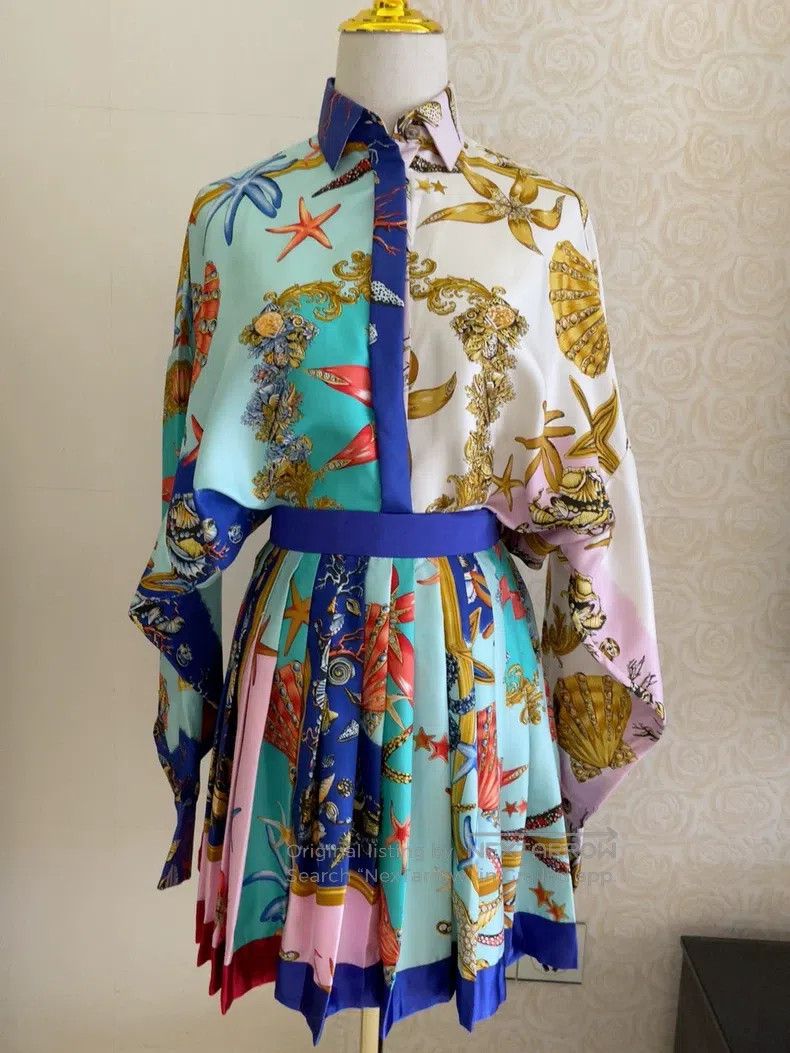 Versace Versace Shirt/top + skirt/suit Size XS / US 0-2 / IT 36-38 - 2 Thumbnail
