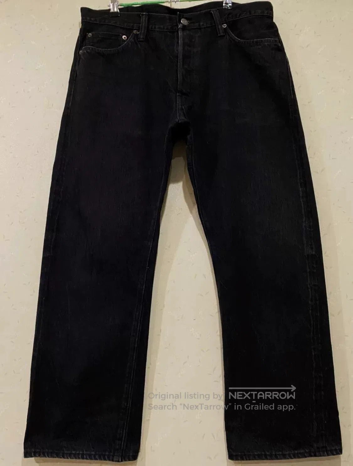 Sugar Cane Black Denim Trousers.