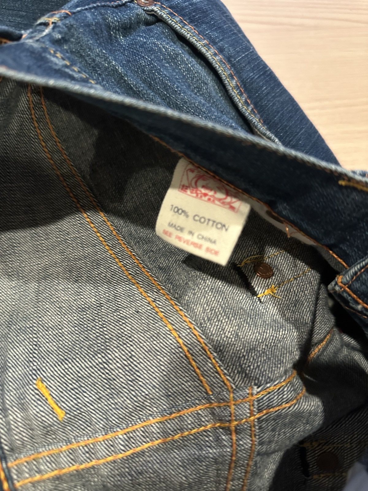 Evisu Vintage Evisu Blue Jeans Denim 33x27 Size US 33 - 5 Thumbnail