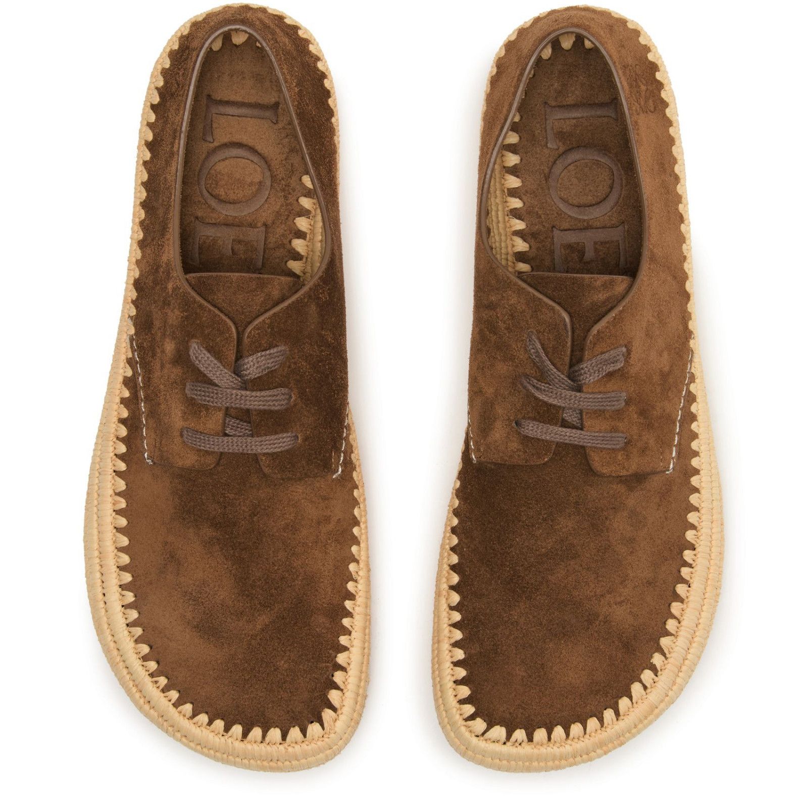 Loewe LOEWE Rio Taupe Suede Lace Espadrilles New & Authentic (Men' Size US 9 / EU 42 - 4 Thumbnail